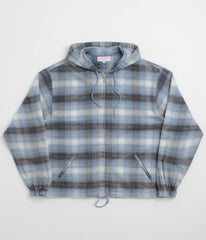 Yardsale Tartan Full-Zip Hoodie - Blue
