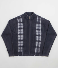 Yardsale Tie Dye Full Zip Sweatshirt - Navy